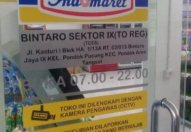 indomaret bintaro sektor 9